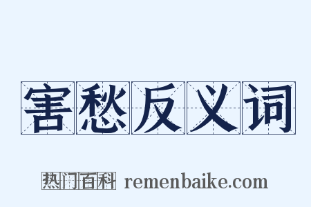 害愁反义词是什么意思的图片